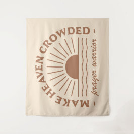 クリスチャン女性の女の子引用文ボホベージュ美学 タペストリー