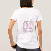 クリスチャン女性デザイン Tシャツ (裏面)
