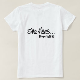 クリスチャン女性引用文箴言31号 Tシャツ