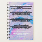 クリスチャン女性理想インフォグラフィック箴言31 プランナー手帳 (正面)