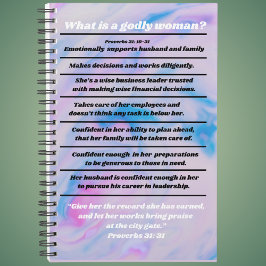 クリスチャン女性理想インフォグラフィック箴言31 プランナー手帳