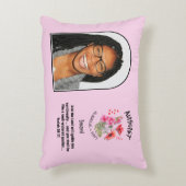 クリスチャン威厳がある誕生月花名写真 アクセントクッション (正面(垂直))