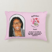 クリスチャン威厳がある誕生月花名写真 アクセントクッション (裏面)