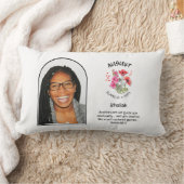 クリスチャン威厳がある誕生月花名写真 ランバークッション (ブランケット)