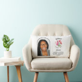 クリスチャン威厳がある誕生月花名写真 ランバークッション (椅子)