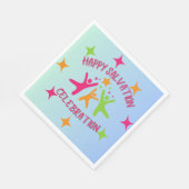 クリスチャン子供の誕生日パーティーナプキン スタンダードランチョンナプキン (角)