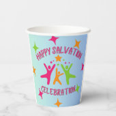 クリスチャン子供の誕生日パーティー紙カップ 紙コップ (裏面)