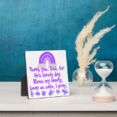 クリスチャン子供へ祈りの言葉パープル&ピンク | フォトプラーク (インサイチュ)