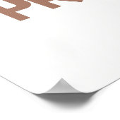 クリスチャン子供へ祈りの言葉ブラウン&ホワイト | ポスター (角)