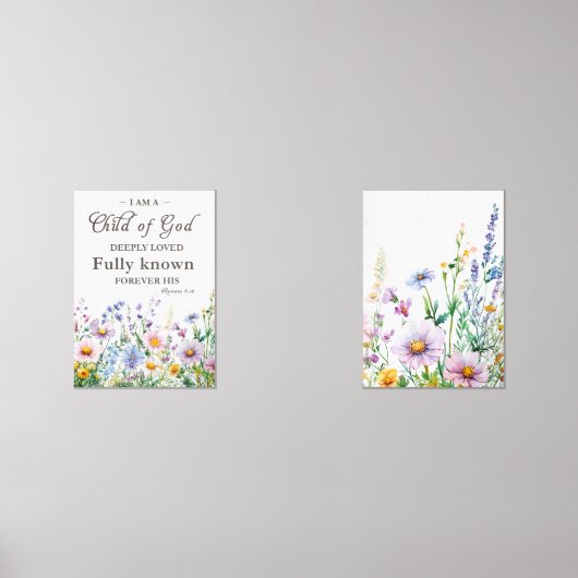 クリスチャン子供部屋アート – バイブル聖句ホームデコール (正面)