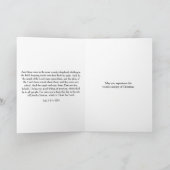 クリスチャン宗教的なクリスマスのルカ2羊飼い シーズンカード (内部)