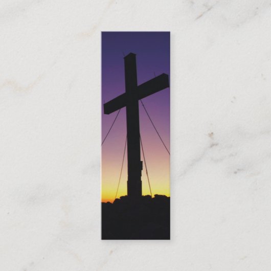 クリスチャン宗教的ミニカード祈りの言葉しおり スキニー名刺 (正面)