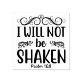 クリスチャン宗教私は動揺しない引用文 ラバースタンプ (インプリント)