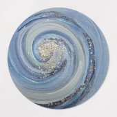 クリスチャン崇拝ステッカー抽象芸術スワールアート ラベル (デザイン1)