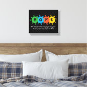 クリスチャン希望勇気付けられるカスタマイズ キャンバスプリント (インサイチュ (寝室))