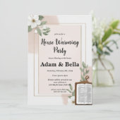 クリスチャン引っ越し祝いパーティー招待 招待状 (スタンド正面)