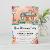 クリスチャン引っ越し祝いパーティー招待 招待状 (スタンド正面)