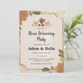 クリスチャン引っ越し祝いパーティー招待 招待状 (スタンド正面)