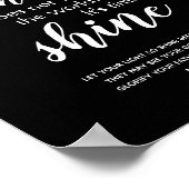 クリスチャン引用文を輝感動的かせる時間 ポスター (角)