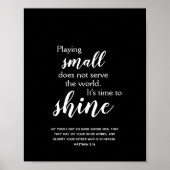 クリスチャン引用文を輝感動的かせる時間 ポスター (正面)