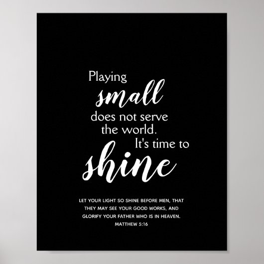 クリスチャン引用文を輝感動的かせる時間 ポスター (正面)