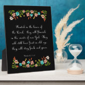 クリスチャン引用文アート – パルム92:13-14 フォトプラーク (側面)