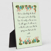 クリスチャン引用文アート – ホシー6:3 フォトプラーク (側面)