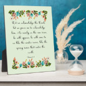 クリスチャン引用文アート – ホシー6:3 フォトプラーク (側面)