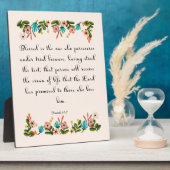 クリスチャン引用文アート – Isaiah 61:7 フォトプラーク (側面)