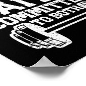 クリスチャン引用文トレーニングフィットネスと信仰の両方 ポスター (角)