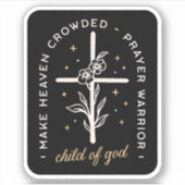 クリスチャン引用文暗色学美学 シール (正面)