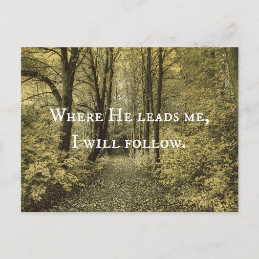 クリスチャン引用文 ポストカード (正面)