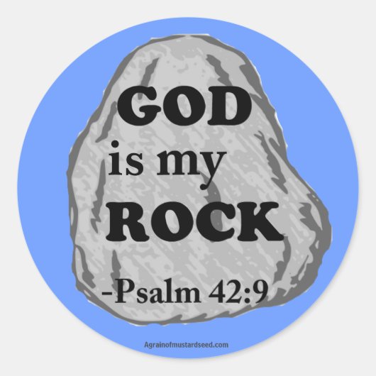 クリスチャン引用文 ラウンドシール (正面)