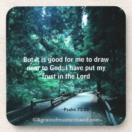 クリスチャン引用文 感動的 コースター (正面)