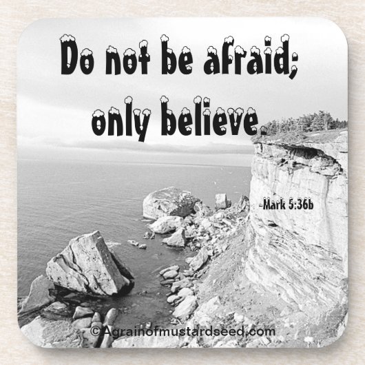 クリスチャン引用文 感動的 コースター (正面)