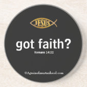 クリスチャン引用文 感動的 コースター (正面)