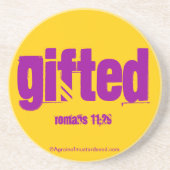 クリスチャン引用文 感動的 コースター (正面)