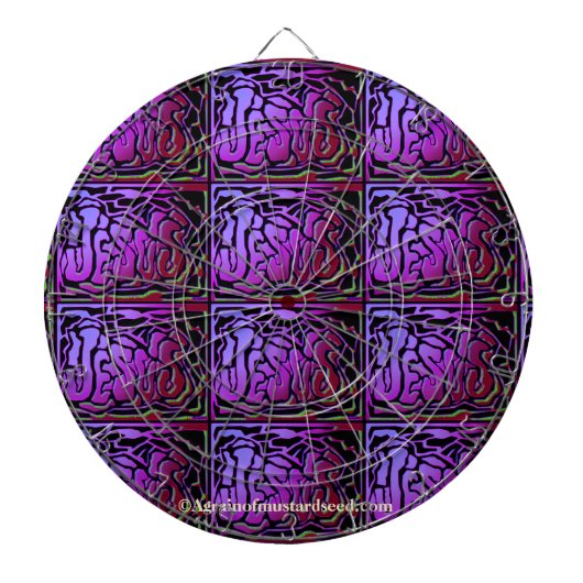 クリスチャン引用文 感動的 ダーツボード (正面)