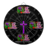 クリスチャン引用文 感動的 ダーツボード (正面)