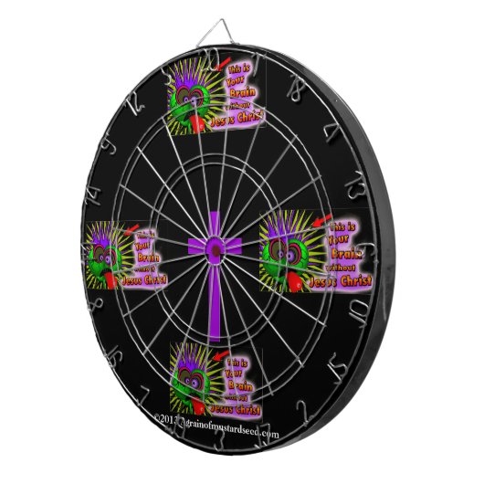 クリスチャン引用文 感動的 ダーツボード (正面右)