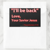 クリスチャン引用文 長方形シール (バッグ)