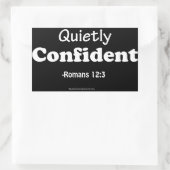 クリスチャン引用文 長方形シール (バッグ)