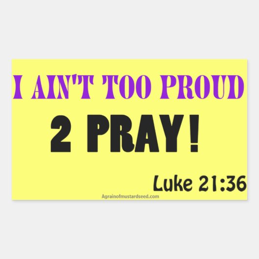 クリスチャン引用文 長方形シール (正面)