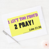 クリスチャン引用文 長方形シール (封筒)