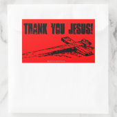 クリスチャン引用文 長方形シール (バッグ)