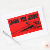 クリスチャン引用文 長方形シール (封筒)