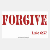 クリスチャン引用文 長方形シール (正面)