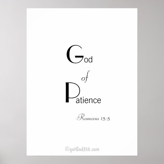 クリスチャン引用文gotGod316.com Wall Art ポスター (正面)