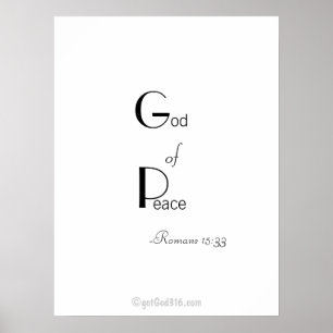 クリスチャン引用文gotGod316.com Wall Art ポスター