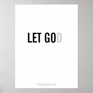 クリスチャン引用文gotGod316.com Wall Art ポスター